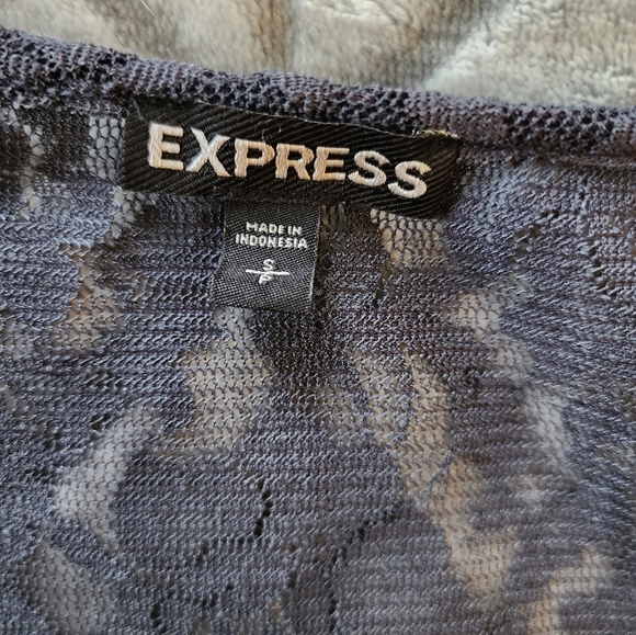 Express lace and sequin tank top, small, grey - Picture 6 of 7